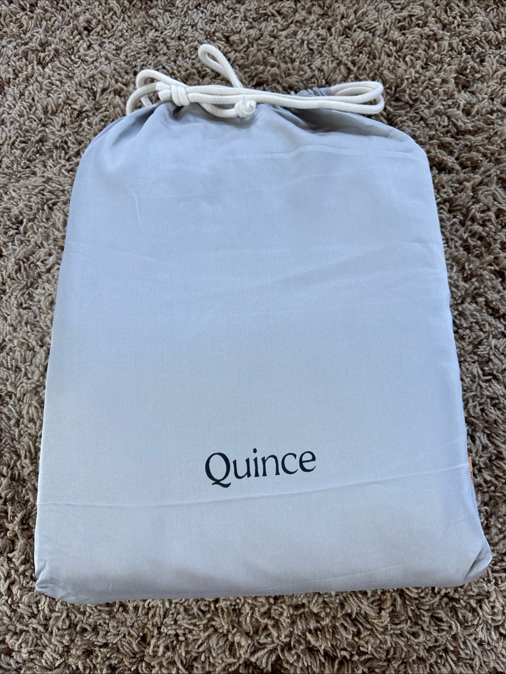 Quince Sheet Set 100% Organic Bamboo Queen Light Gray 4-Piece Set NWOT